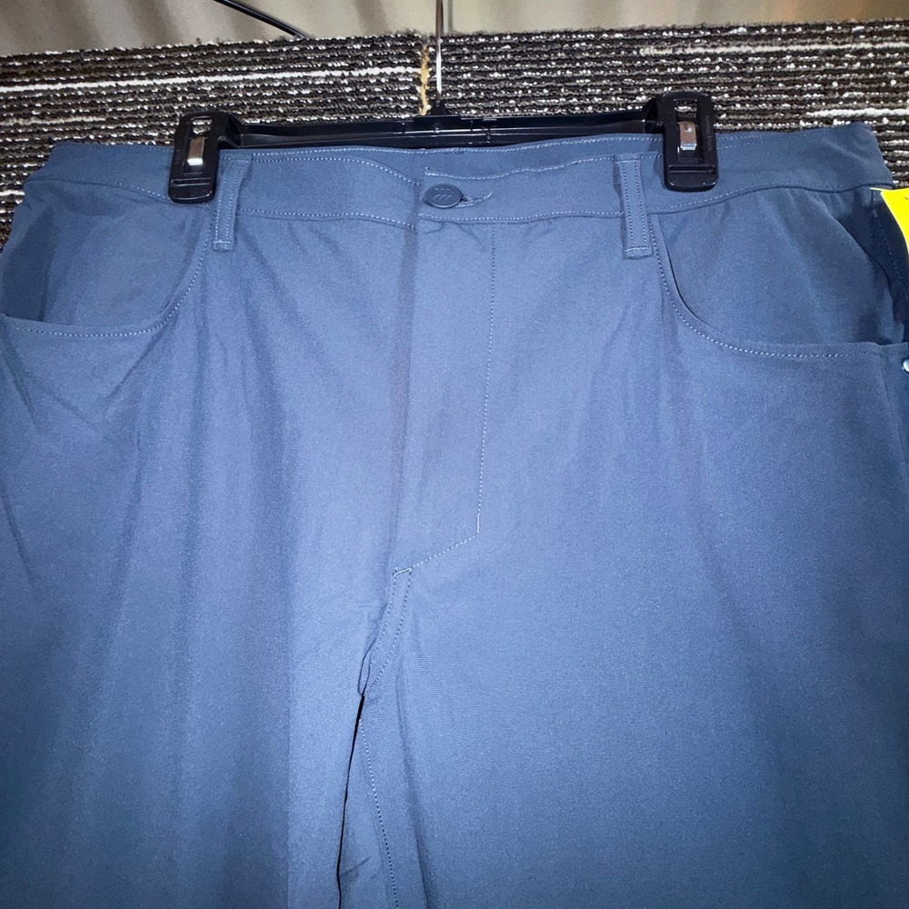 All in Motion Golf Pants Men 38x30 New Blue Technical Stretch Performance Pants - Picture 2 of 9